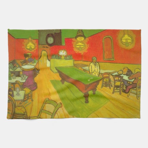 Night Cafe by Vincent van Gogh Kitchen Towel