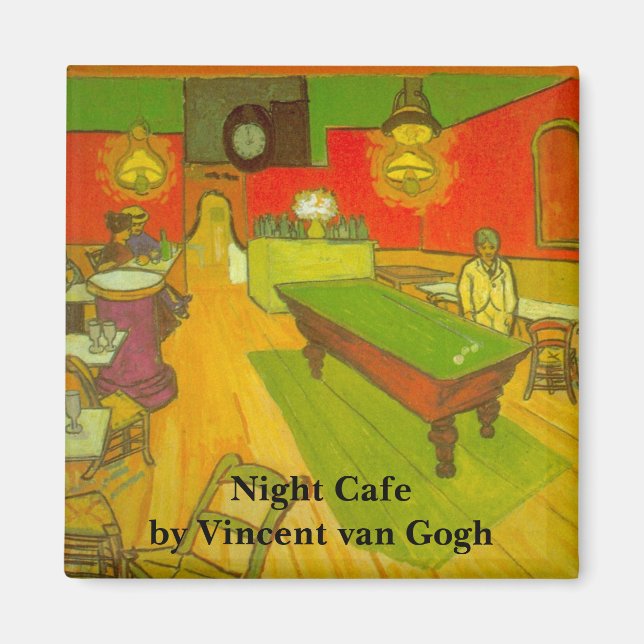 Night Cafe by Vincent van Gogh Magnet (Front)