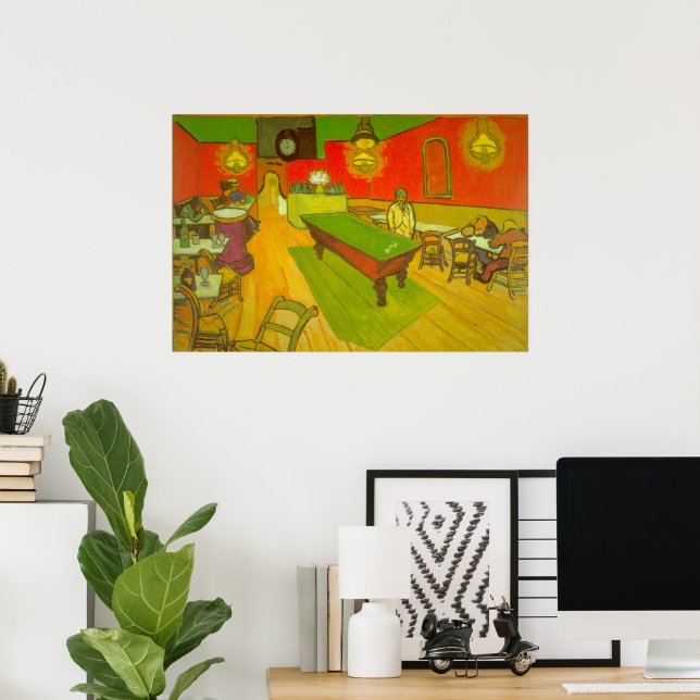Night Cafe by Vincent van Gogh Poster (Home Office)