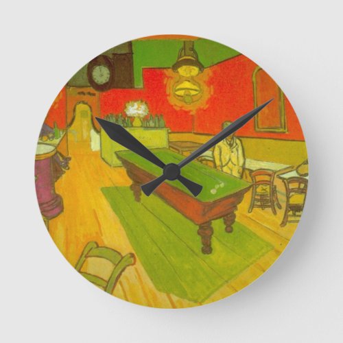 Night Cafe by Vincent van Gogh Round Clock
