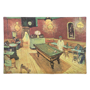 Night Cafe, Place Lamartine by Vincent van Gogh Cloth Placemat