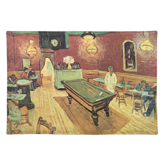 Night Cafe, Place Lamartine by Vincent van Gogh Cloth Placemat (Front)