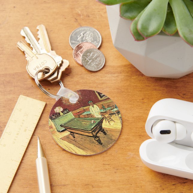 Night Cafe, Place Lamartine by Vincent van Gogh Keychain (Desk)