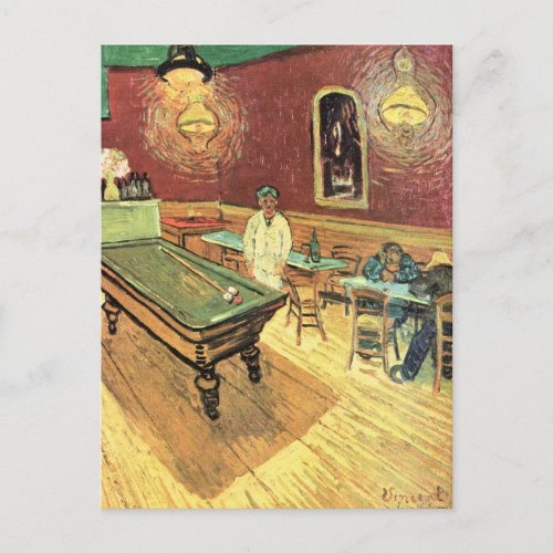 Night Cafe Place Lamartine by Vincent van Gogh Postcard