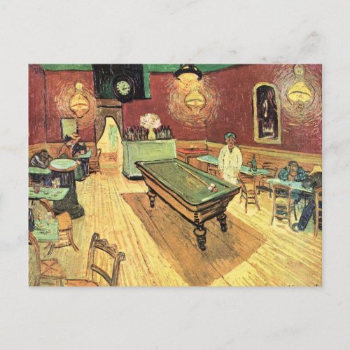 Night Cafe Place Lamartine by Vincent van Gogh Postcard