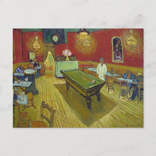 Night Cafe Place Lamartine, Vincent van Gogh Postcard (Front)