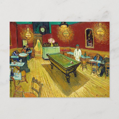 Night Cafe _ Vincent van Gogh Painting Art Postcard
