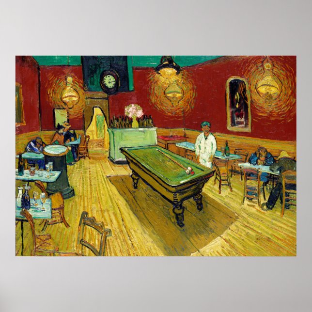 Night Cafe - Vincent van Gogh Painting Art Poster (Front)