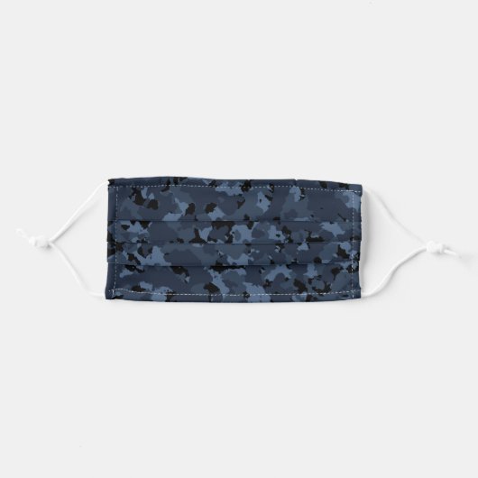 Night Camo Adult Cloth Face Mask (Front, Folded)