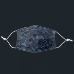 Night Camo Cloth Face Mask<br><div class="desc">Dark blue and black camo pattern.</div>