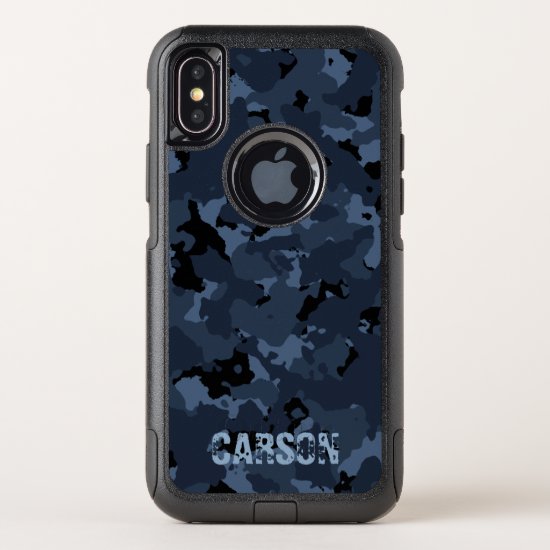Night Camo Name Template OtterBox Commuter iPhone X Case