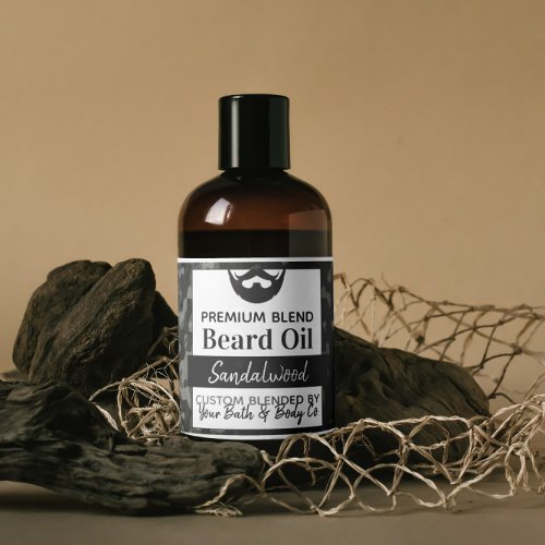 Night Camouflage Beard Oil Labels With Ingredients