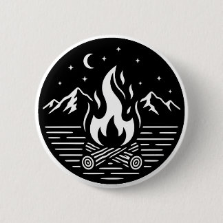 Night Campfire Adventure Pin