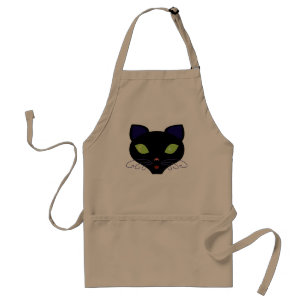 Night Cat Adult Apron