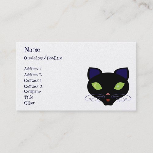 Night Cat Business Card Templates