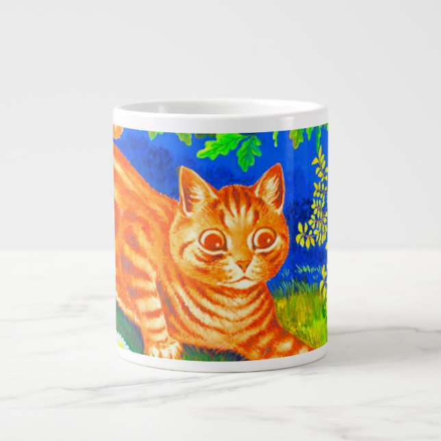 Night Cat Giant Coffee Mug (Front)
