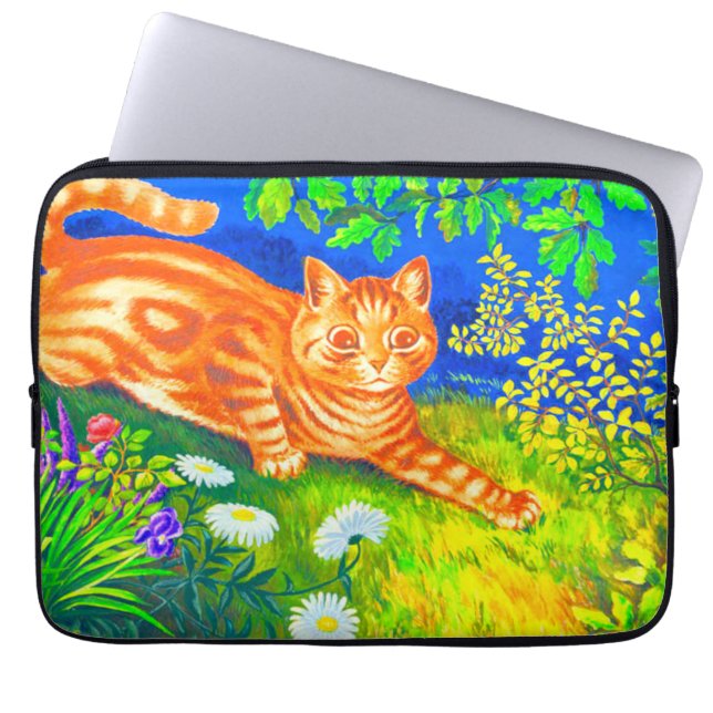 Night Cat Laptop Sleeve (Front)