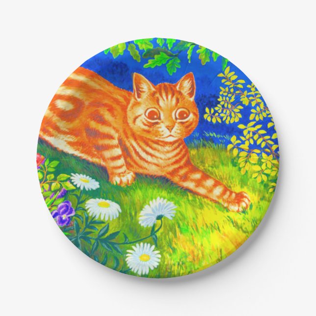 Night Cat Paper Plates (Front)