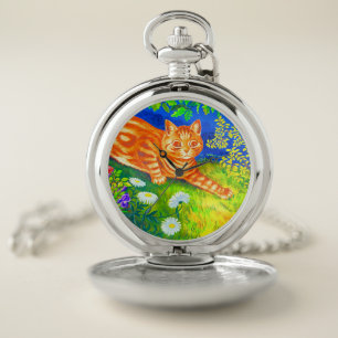 Night Cat Pocket Watch