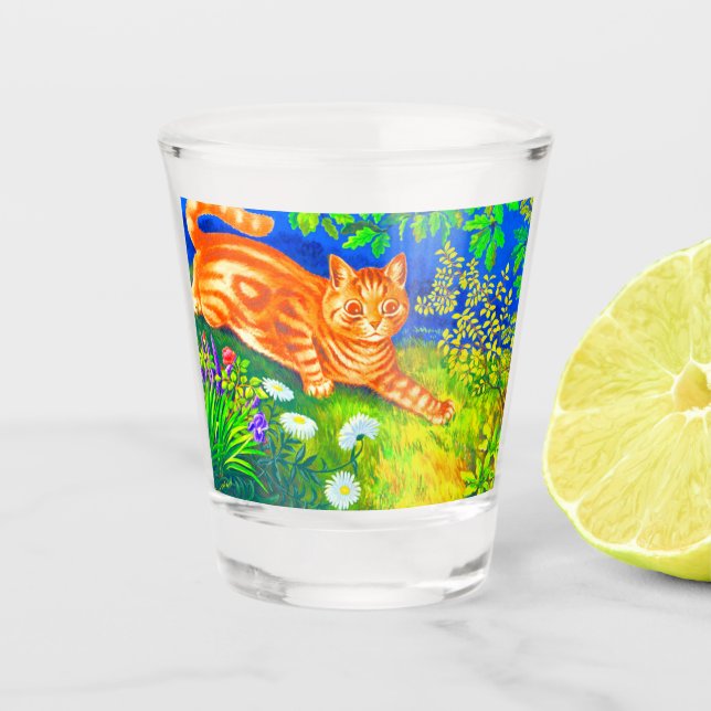 Night Cat Shot Glass (Front)
