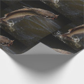 Night Channel Catfish Fishing Wrapping Paper (Corner)