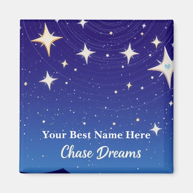 NIght Chase Dream Starry Night Magnet (Front)