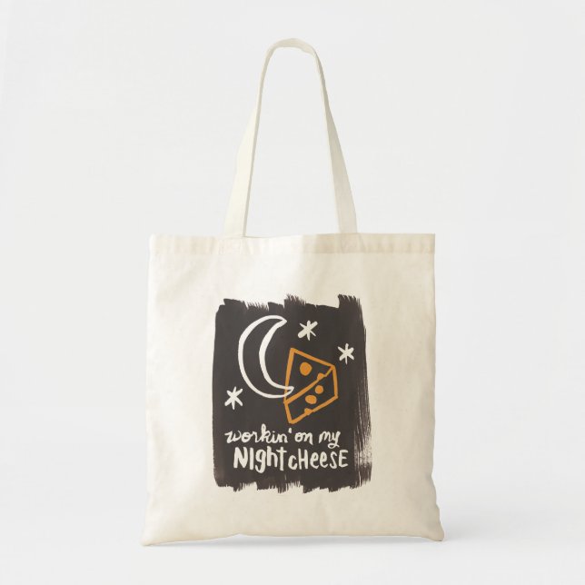 Night Cheese Tote Bag (Front)