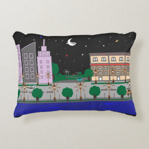 Night City Accent Pillow