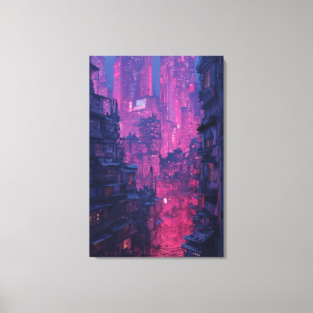Night City Canvas Print (Front)
