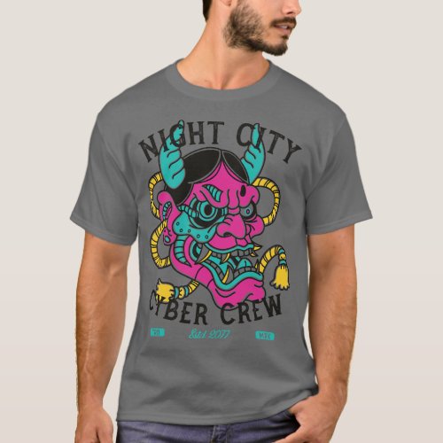 Night City Cyber Crew Cyberpunk Traditional Tattoo