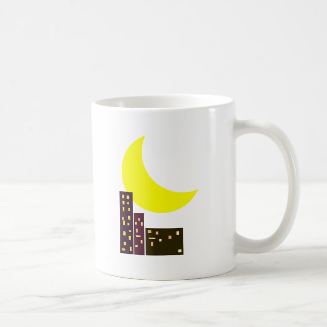 night city moon card coffee mug (Right)