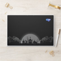 Night city & personalize logo  HP Laptop Skin