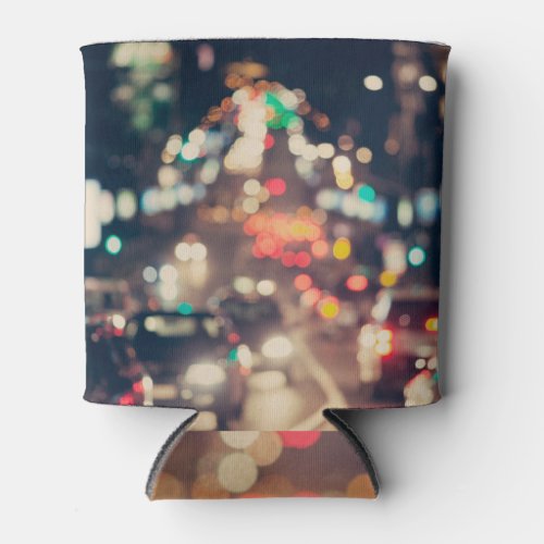 Night City Retro Blurred Lights Can Cooler