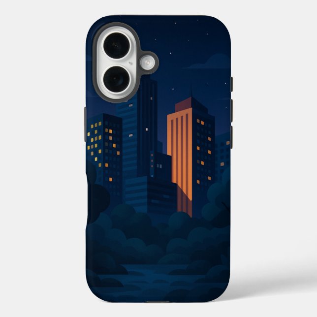 Night City Skyline Case-Mate iPhone Case (Back)