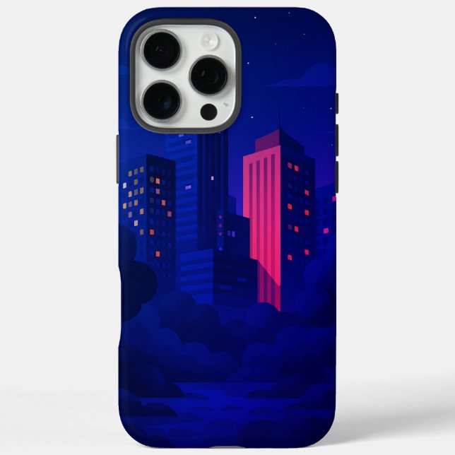 Night City Skyline Case-Mate iPhone Case (Back)