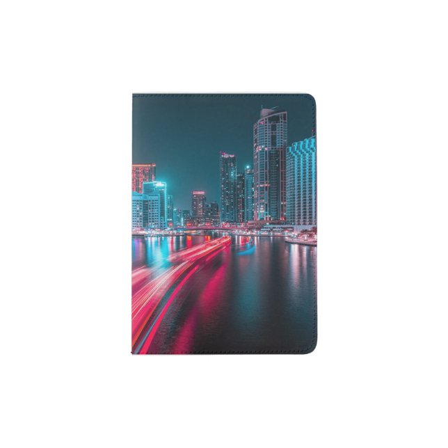 Night City Travel Passport Holder (Front)