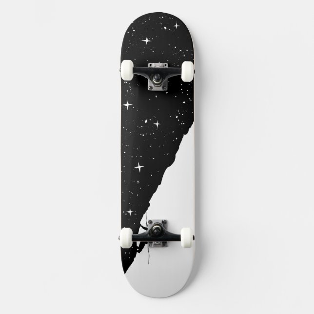 Night climbing skateboard deck (Front)