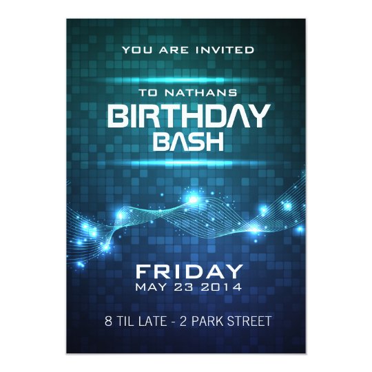Club Party Invitation Template 2