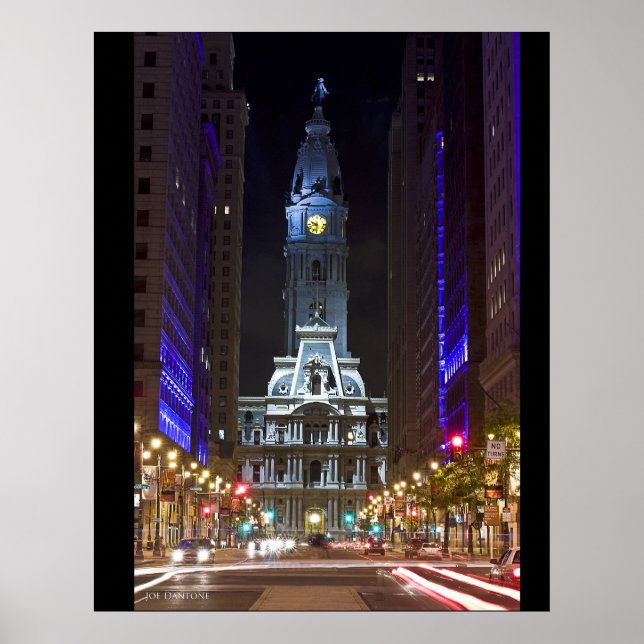 Night Color Broad St Poster (Front)