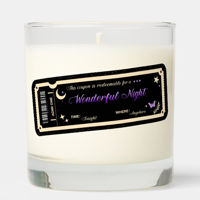  Night coupon Scented Candle (Front)