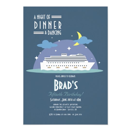 Night Cruise Invitation | Zazzle.com