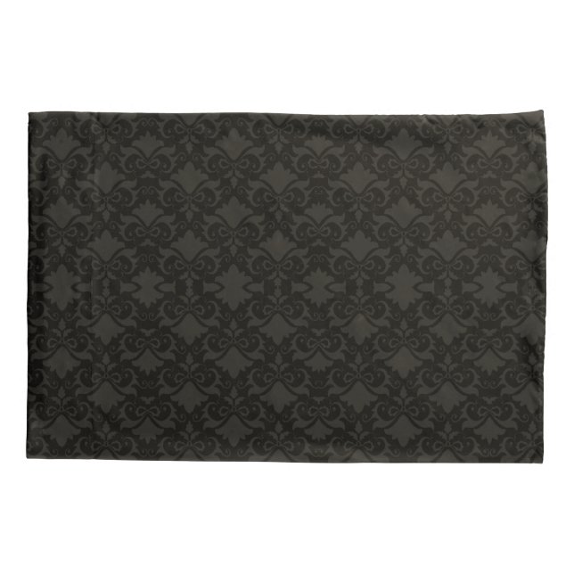 Night Damask Bows Reversible Pillow Case (Back)