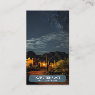 Night Desert Southwest Sunset Business Card