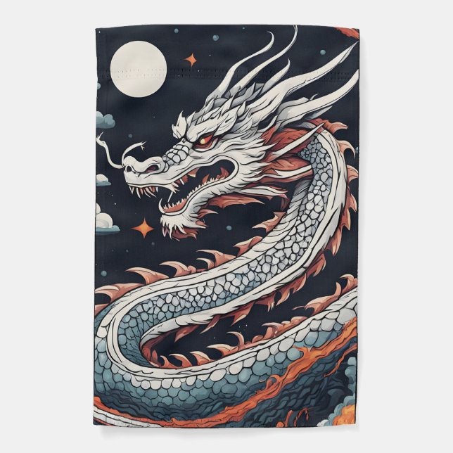 night dragon garden flag (Front)
