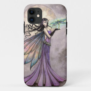 Night Dragonfly Fairy Fantasy Art iPhone 11 Case