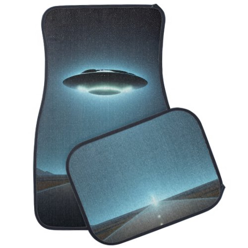Night Encounter on the Open Road Car Mat Set 4