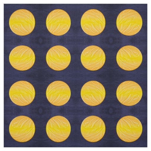 night end moon. polka dots pattern fabric