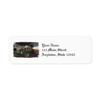 Night Express Train Return Address Labels by vintageamerican at Zazzle