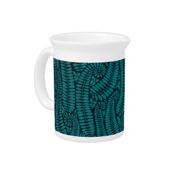 Night Ferns Beverage Pitcher by thetimelesstable at Zazzle