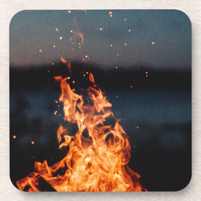 night fire beverage coaster (Front)